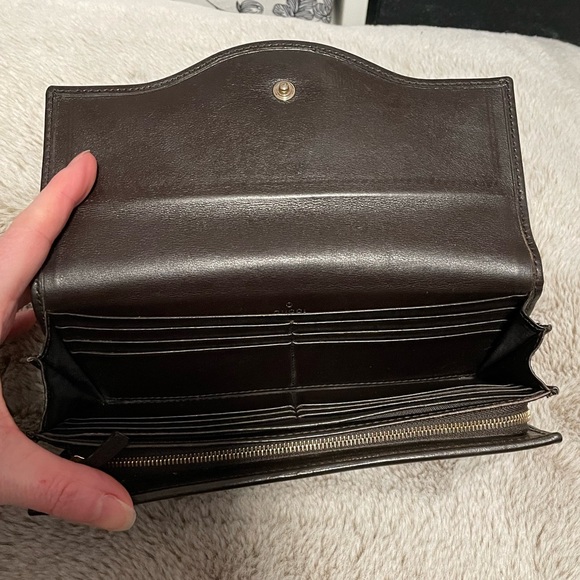 EUC Gucci Double GG Sukey Continental Long Wallet w/signature GG Supreme canvas - Picture 9 of 16